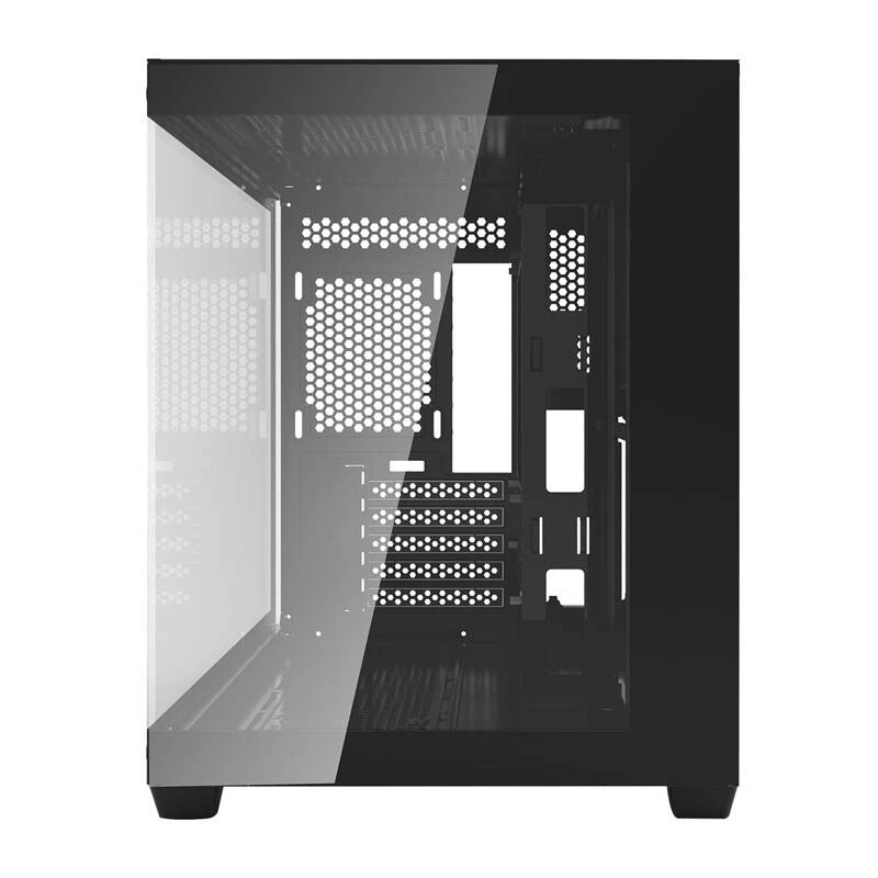 Darkflash C285MP Mid-Tower PC Case, Tempered Glass Side Panel, ATX, Czarny