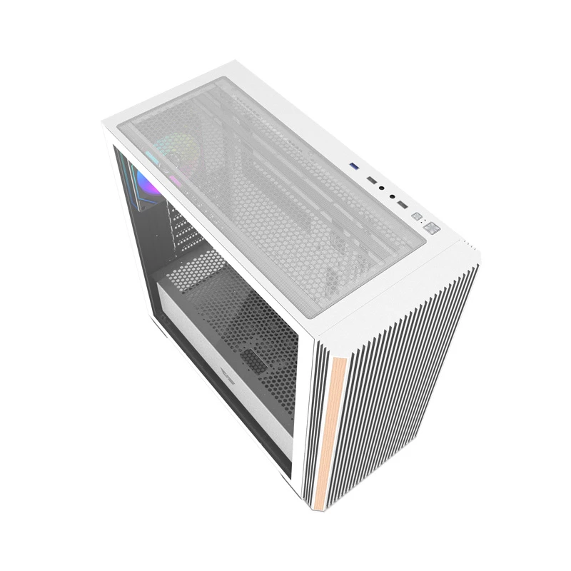 DARKFLASH DS900WS Mid Tower Biała obudowa z 4 wentylatorami ARGB