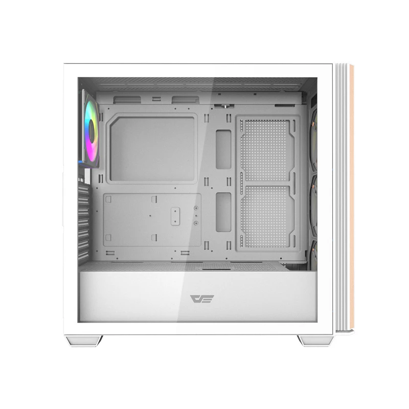 DARKFLASH DS900WS Mid Tower Biała obudowa z 4 wentylatorami ARGB