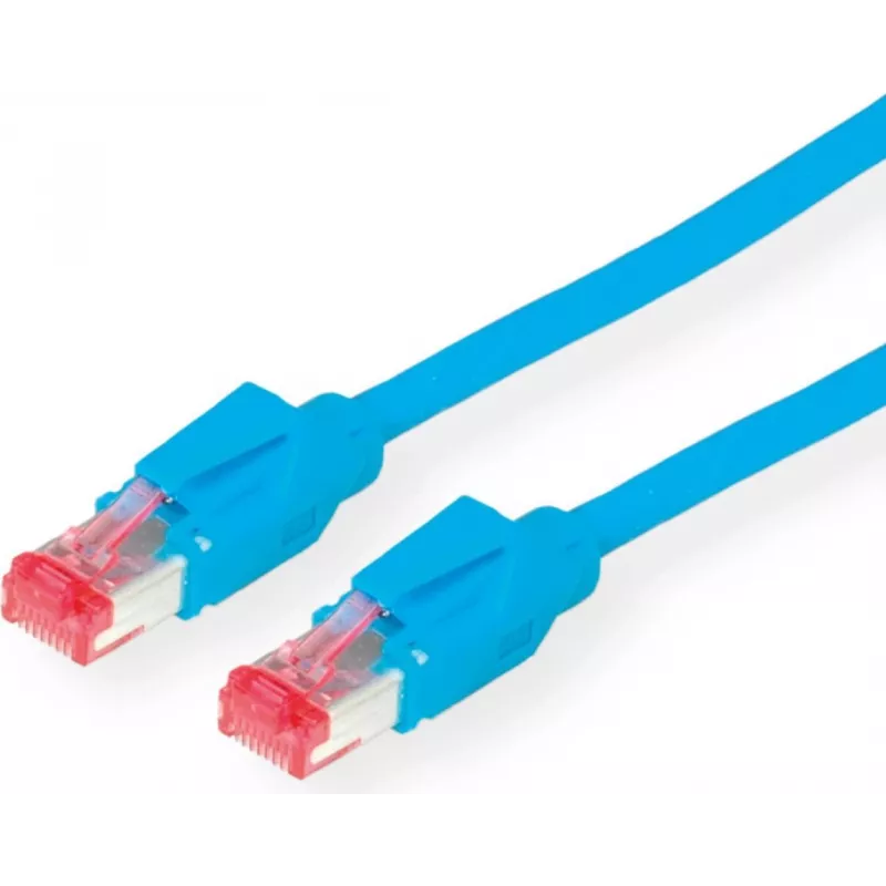 Kabel krosowy Dätwyler CAT 6 S/FTP, RJ-45 męski do RJ-45 męski, 5 m, bezhalogenowy, niebieski 21.05.0054