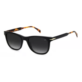 Okulary przeciwsłoneczne David Beckham DB-1113-S-WR7 dla mężczyzn, oprawka Havana acetate, zielone soczewki poliwęglanowe 52mm