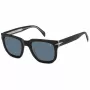 DAVID BECKHAM DB-7118-S-7C5 Męskie prostokątne okulary przeciwsłoneczne z acetatu Havana Brown 52mm