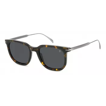 DAVID BECKHAM DB-7119-S-4HU Okulary przeciwsłoneczne Havana Square dla mężczyzn 52mm