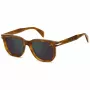 DAVID BECKHAM DB-7133-S-C9B Okulary przeciwsłoneczne prostokątne Havana Brown 52mm