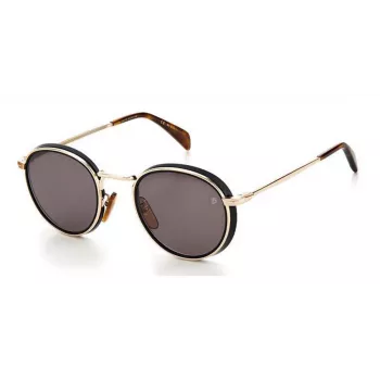 DAVID BECKHAM DB1033S2M2E9I Okulary przeciwsłoneczne Havana Brązowe Kwadratowe Acetat Męskie