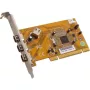 Karta adaptera Dawicontrol DC-1394 PCI Express FireWire 400 z 2 portami zewnętrznymi i 1 wewnętrznym, VIA VT6306, niskoprofilowy wspornik