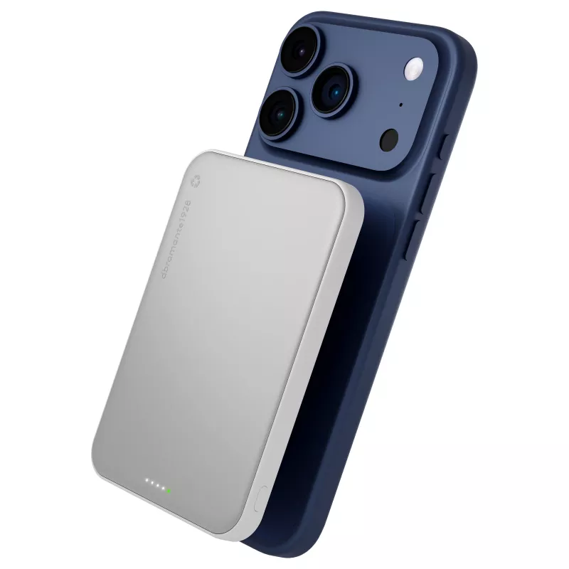 DBRAMANTE 1928 dbramante1928 rechargePowerBank5KWLSlimQi225wWHT Bezprzewodowy Power Bank 5000 mAh Biały