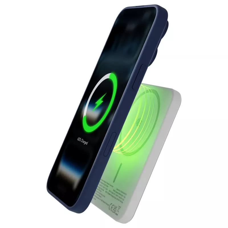 DBRAMANTE 1928 dbramante1928 rechargePowerBank5KWLSlimQi225wWHT Bezprzewodowy Power Bank 5000 mAh Biały