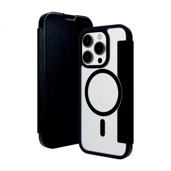 DBRAMANTE1928 Helsinki etui MagSafe dla iPhone 15 Pro Max - czarno-przezroczyste HE67CLBL1883