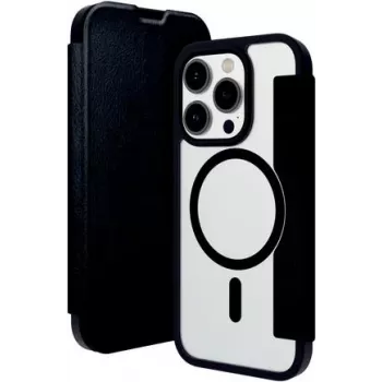 Etui folio dbramante1928 Helsinki MagSafe do iPhone 15 Pro, czarna skóra z 3 przegrodami na karty HE61CLBL1882