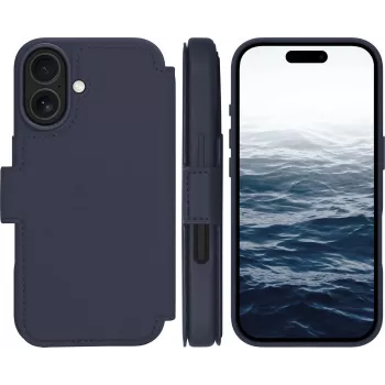 dbramante1928 Lynge Flip Case do telefonu komórkowego - kompatybilność z MagSafe - Deep Water - do Apple iPhone 17