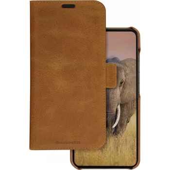 DBRAMANTE1928 Lynge etui portfelowe dla Samsung Galaxy A55 5G - skóra licowa, opalona LY55GT006144