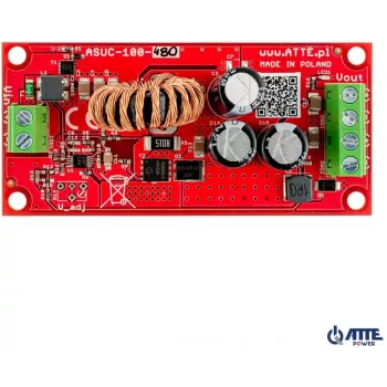 Przetwornica DC/DC ATTE ASUC-100-480-OF 100W 48V Wejście 12V Wyjście Szyna DIN
