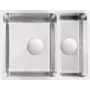 DEANTE 1.5-Bowl Zlewozmywak Granitowy Podblatowy Stal Nierdzewna 780x480mm Szczotkowany