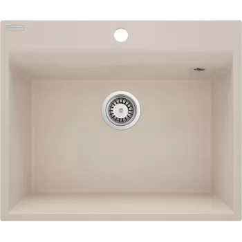 DEANTE 1-Bowl Granite Sink Black 620x440mm