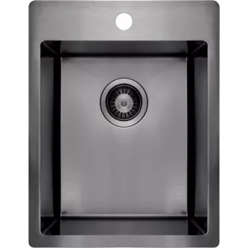 DEANTE 1-Bowl Steel Sink - Zlewozmywak kuchenny ze stali nierdzewnej, podblatowy 540x440 mm