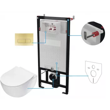 DEANTE 6-in-1 Zestaw Toaletowy Podtynkowy
