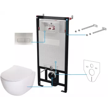 DEANTE 6-in-1 Komplet podtynkowy do WC