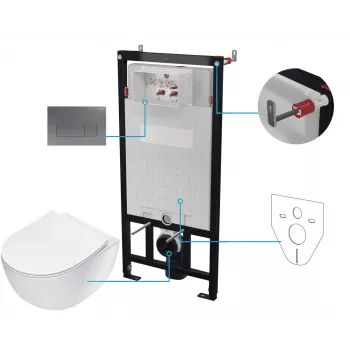DEANTE 6-in-1 Zestaw podtynkowy do WC