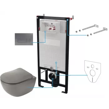 DEANTE 6-in-1 Zestaw podtynkowy do WC