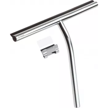 DEANTE ADI_031K Profesjonalna ściągaczka do szyb z wieszakiem, 35 cm, stal nierdzewna i naturalna guma, ergonomiczna rączka PP, niebieski/szary