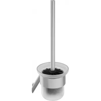 DEANTE ADI F711 Wisząca szczotka do WC ze stali nierdzewnej, matowe srebro, 38 cm