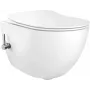 DEANTE CBP 6WPW Wiszący Bidet Toaletowy z Wbudowaną Baterią, Biały, Deska z Cichym Domknięciem
