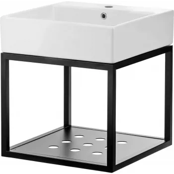 DEANTE CDTW6U5S Wisząca szafka łazienkowa z umywalką 50x50 cm Biała