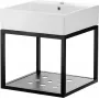 DEANTE CDTW6U5S Wisząca szafka łazienkowa z umywalką 50x50 cm Biała