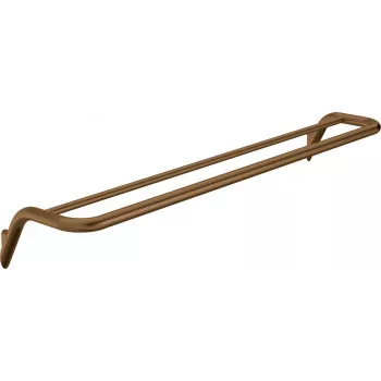 DEANTE Podwójny wieszak na ręczniki - montowany na ścianie, matowa czerń, 400 mm