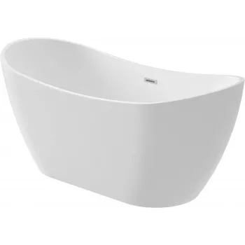 DEANTE Freestanding Acrylic Oval Bathtub 150 cm White