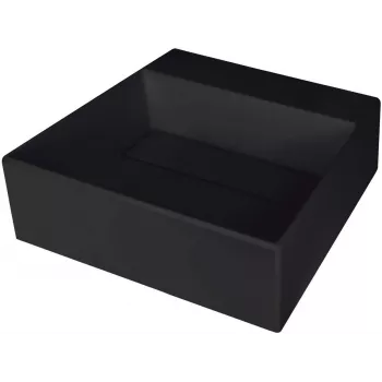 DEANTE Granitowy Kompozytowy Zlew Jednokomorowy z Otworem na Baterię - Pokrywa, Czarny, Minimalna Szerokość Szafki 45 cm