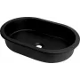 DEANTE Granitowa umywalka podblatowa/wpuszczana Titanium Black 460x410 mm