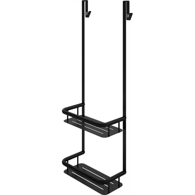 DEANTE Hanging Shower Caddy - 2 Tier, Black, Powder-Coated Steel