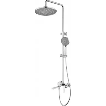 DEANTE Neo Termostatyczny System Prysznicowy z Zaworem Mieszającym, Chrom, Deszczownica 250mm