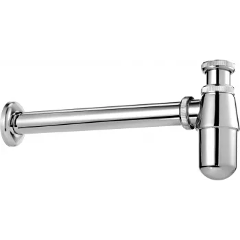 DEANTE NHC_031I Syfon butelkowy do umywalki, biały, przyłącze G 1 1/4 inch, wylot 32 mm, regulacja wysokości, EN 274
