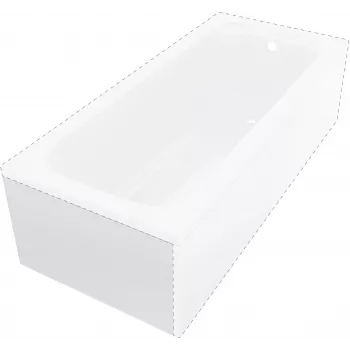 DEANTE Prizma Panel do Wanny 180 cm - Strona Krótka Biały Połysk