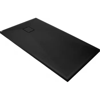 DEANTE Prostokątny Granitowy Brodzik Prysznicowy 140x70 cm Czarny