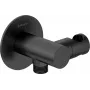 DEANTE Round Angled Connector with Handset Holder - Black