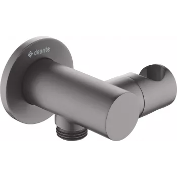 DEANTE Round Angled Connector z Uchwytem na Słuchawkę - Czarny