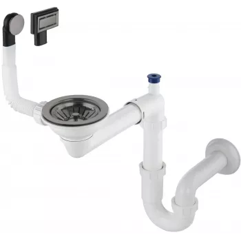 DEANTE Syfon do zlewozmywaka granitowego 1-komorowego - Space-Saver
