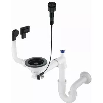DEANTE Syfon do zlewozmywaka granitowego 1-komorowego - Space-Saver