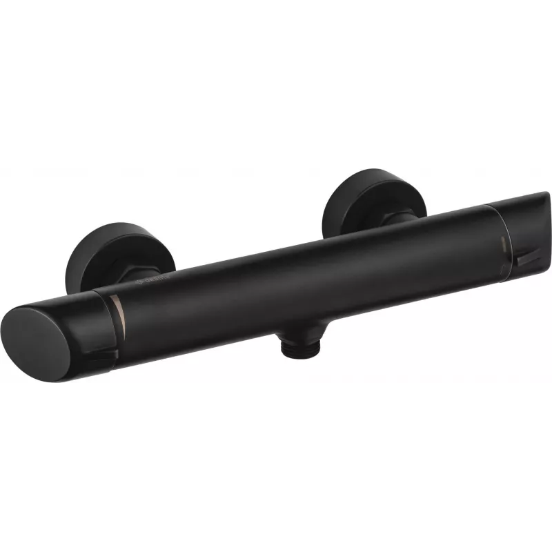 DEANTE Wall-mounted Shower Faucet Matte Black Brass Single-lever
