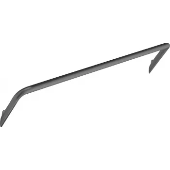 DEANTE Wall Towel Rack 600 mm Matte Black Stainless Steel Double Towel Bar