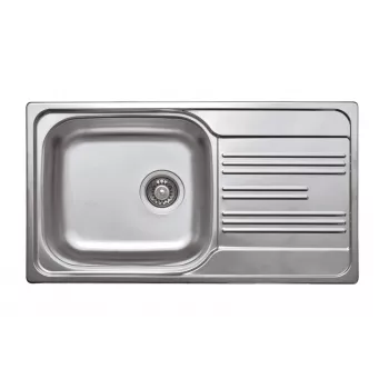 DEANTE ZEX 3113 1-Bowl Stainless Steel Kitchen Sink with Drainer