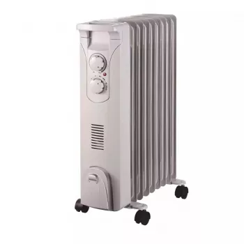 DEDRA DA-J2052F 2000W Olejowy grzejnik radiatorowy, 9 żeberek, Biały