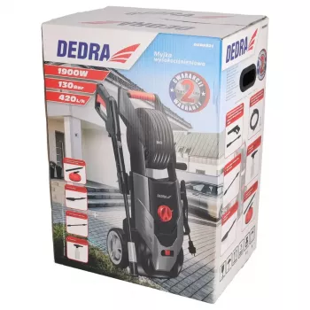 DEDRA DED8821 2100W Myjka ciśnieniowa 150 bar z dyszą turbo, 450 L/h, Auto Stop, zbiornik na detergent