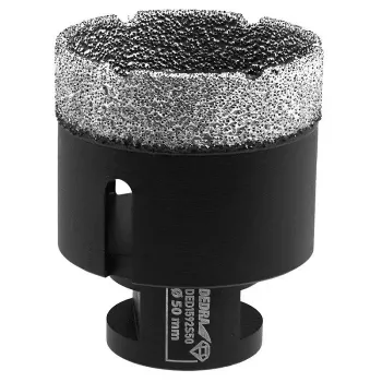 DEDRA VACUUM BRAZED DIAMOND CORE DRILL BIT M14 50MM FOR DRY CUTTING TILES PORCELAIN GRANITE