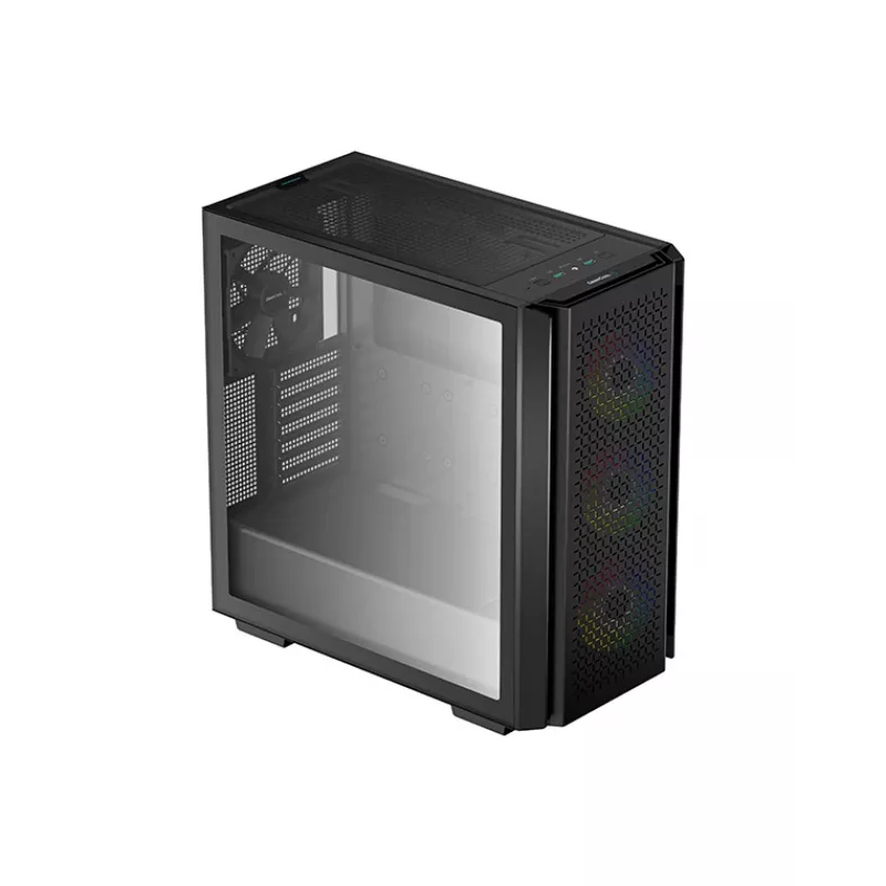 Obudowa Deepcool CG560 Mid Tower ze szklanym panelem bocznym, czarna