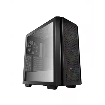 Obudowa Deepcool CG560 Mid Tower ze szklanym panelem bocznym, czarna